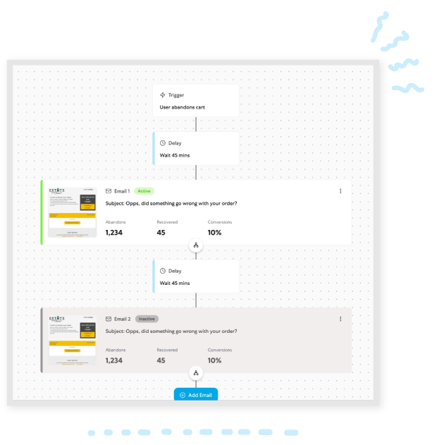 launch a recovery campaign in minutes with pre-built automations image